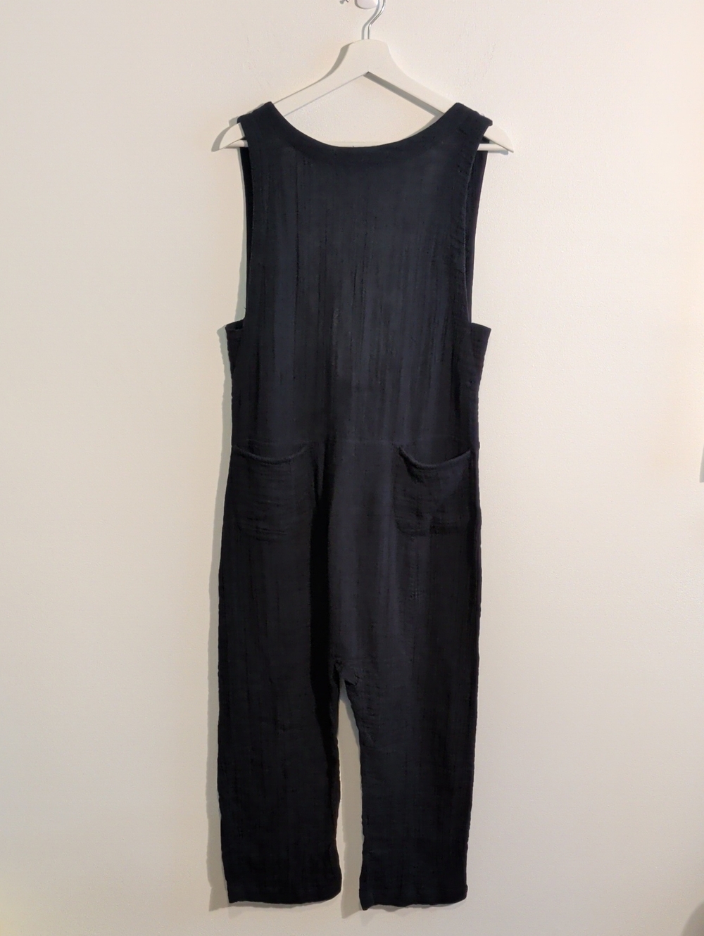 FREE PEOPLE sleeveless cotton overalls with back tie - size xs / s